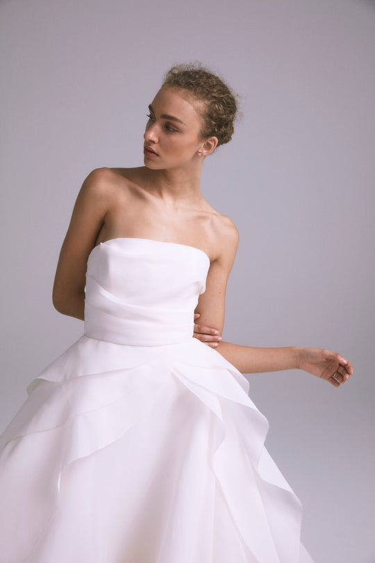 Lotus - Silk-White, $6,995, dress by color from Collection Bridal by Amsale