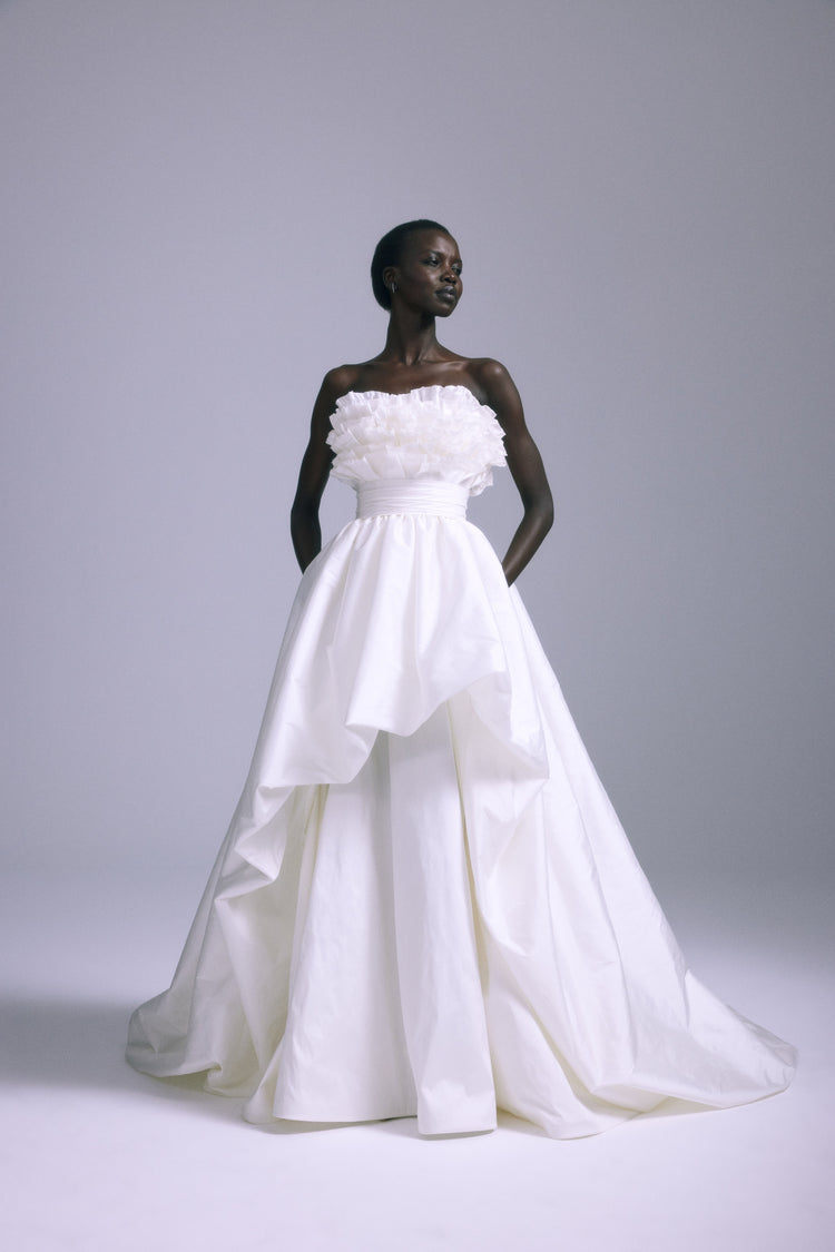 Mura, dress from Collection Bridal by Amsale, Fabric: taffeta