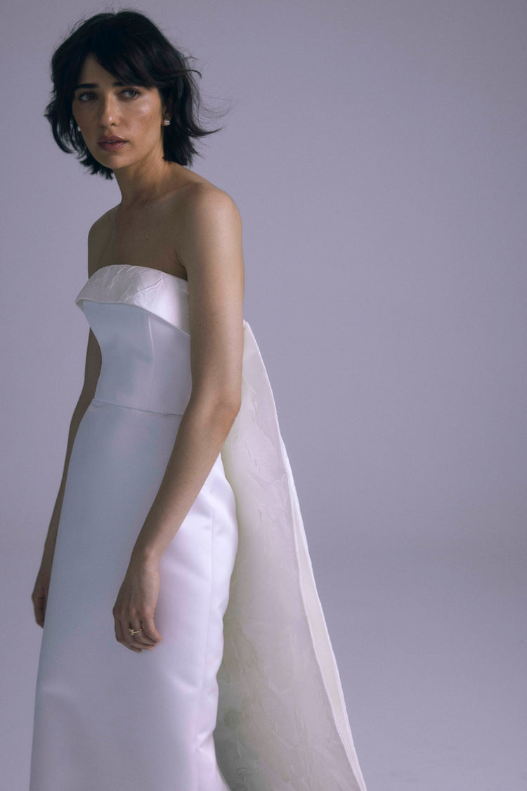 Petra, dress from Collection Bridal by Amsale, Fabric: italian-double-face-duchess-satin