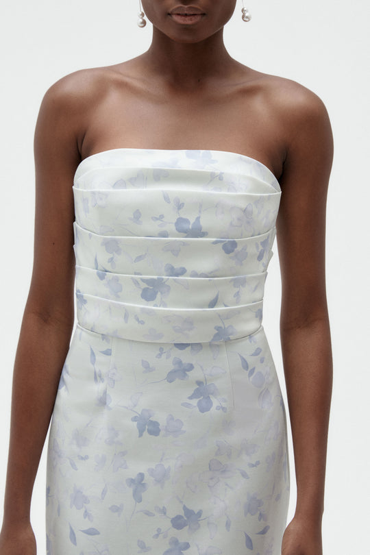 Amaris, $360, dress from Collection Bridesmaids by Amsale, Fabric: faille