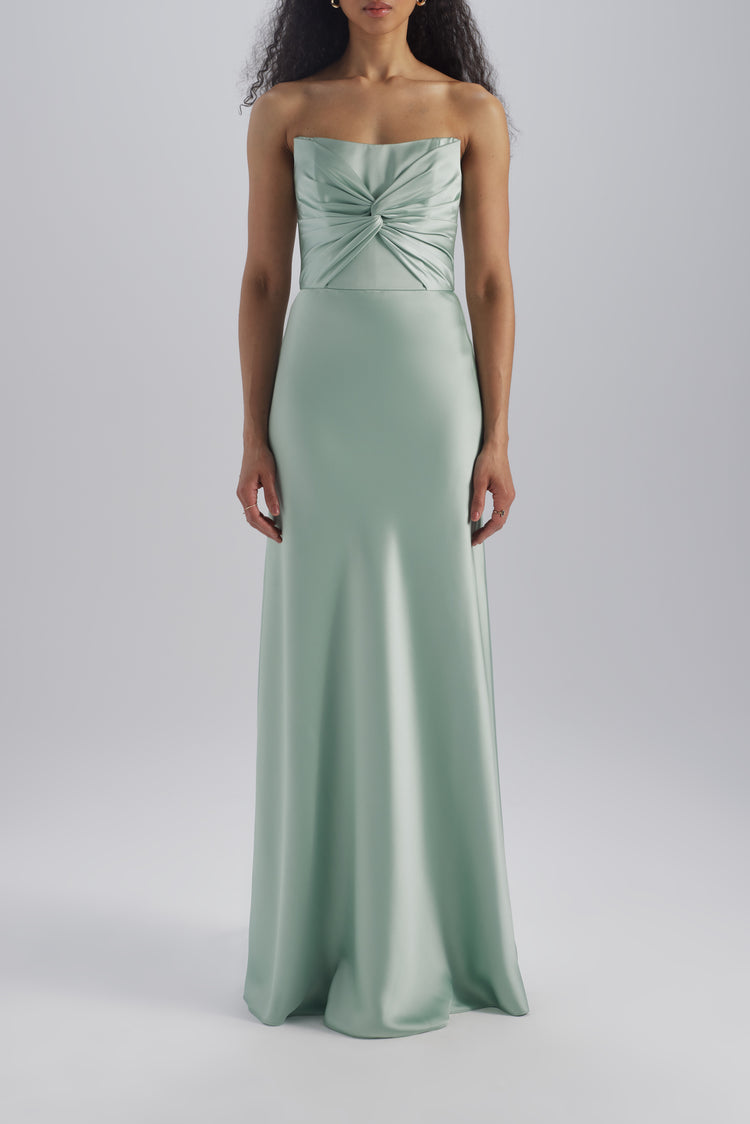 Aretha, dress from Collection Bridesmaids by Amsale, Fabric: fluid-satin