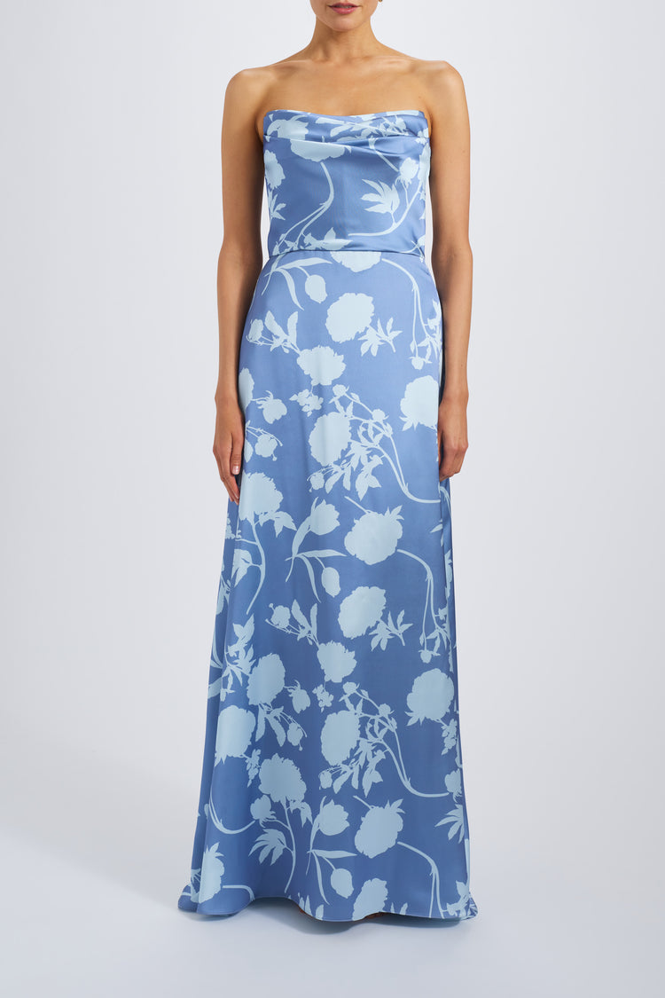 Cove, dress from Collection Bridesmaids by Amsale, Fabric: print-fluid-satin