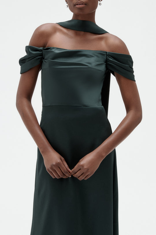 Daphne, $340, dress from Collection Bridesmaids by Amsale, Fabric: fluid-satin