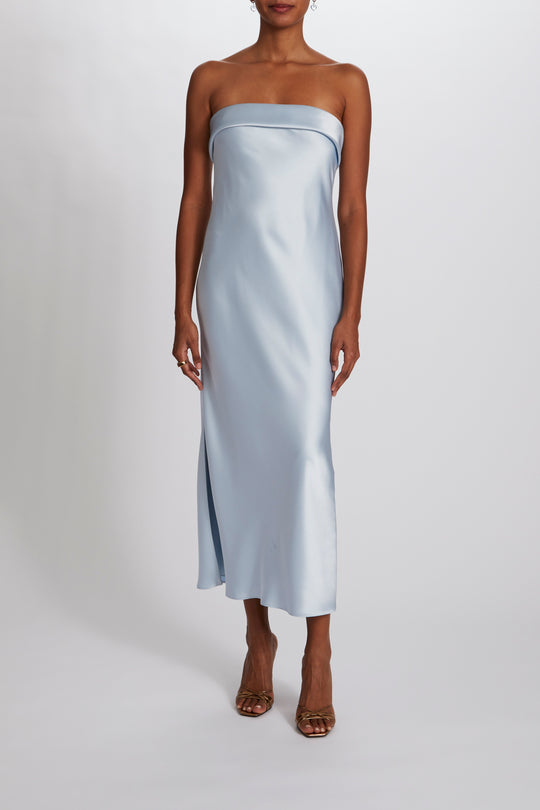 Faye, $300, dress from Collection Bridesmaids by Amsale, Fabric: fluid-satin
