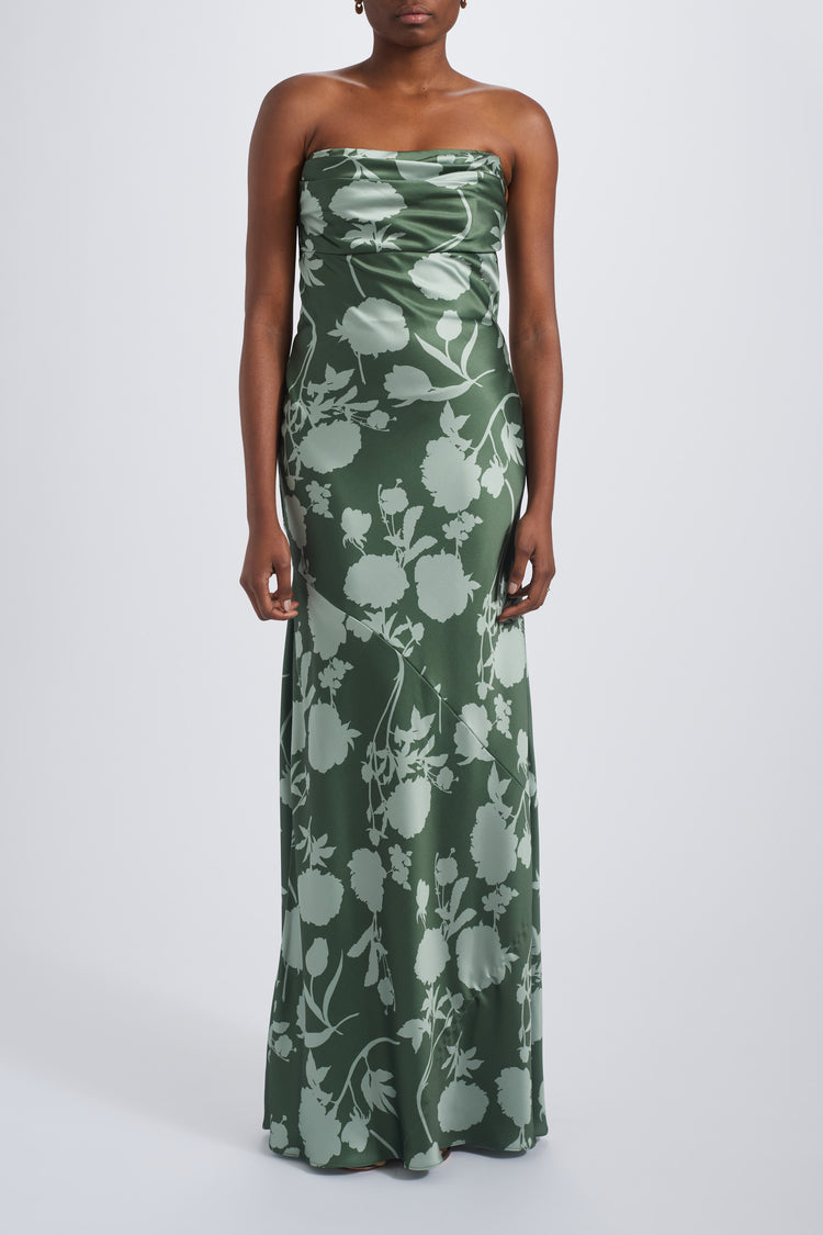 Fenna, dress from Collection Bridesmaids by Amsale, Fabric: print-fluid-satin