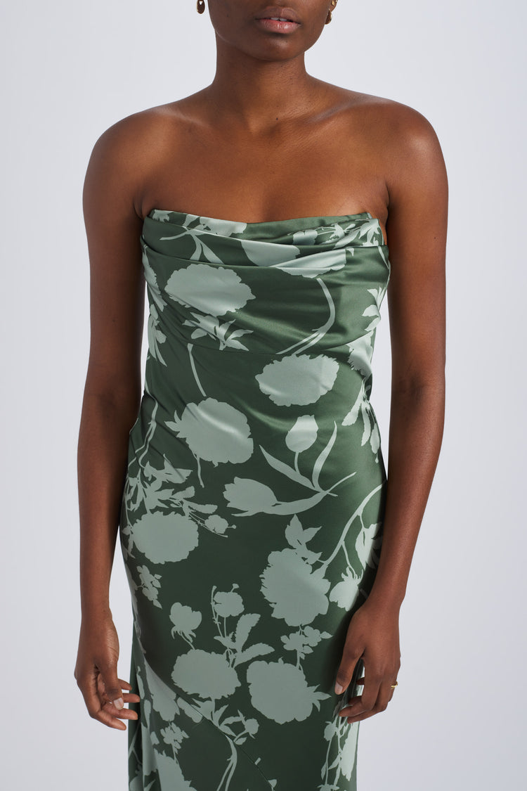 Fenna, dress from Collection Bridesmaids by Amsale, Fabric: print-fluid-satin