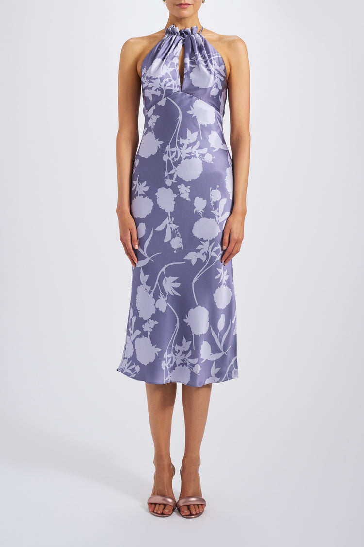 Indie, dress from Collection Bridesmaids by Amsale, Fabric: print-fluid-satin