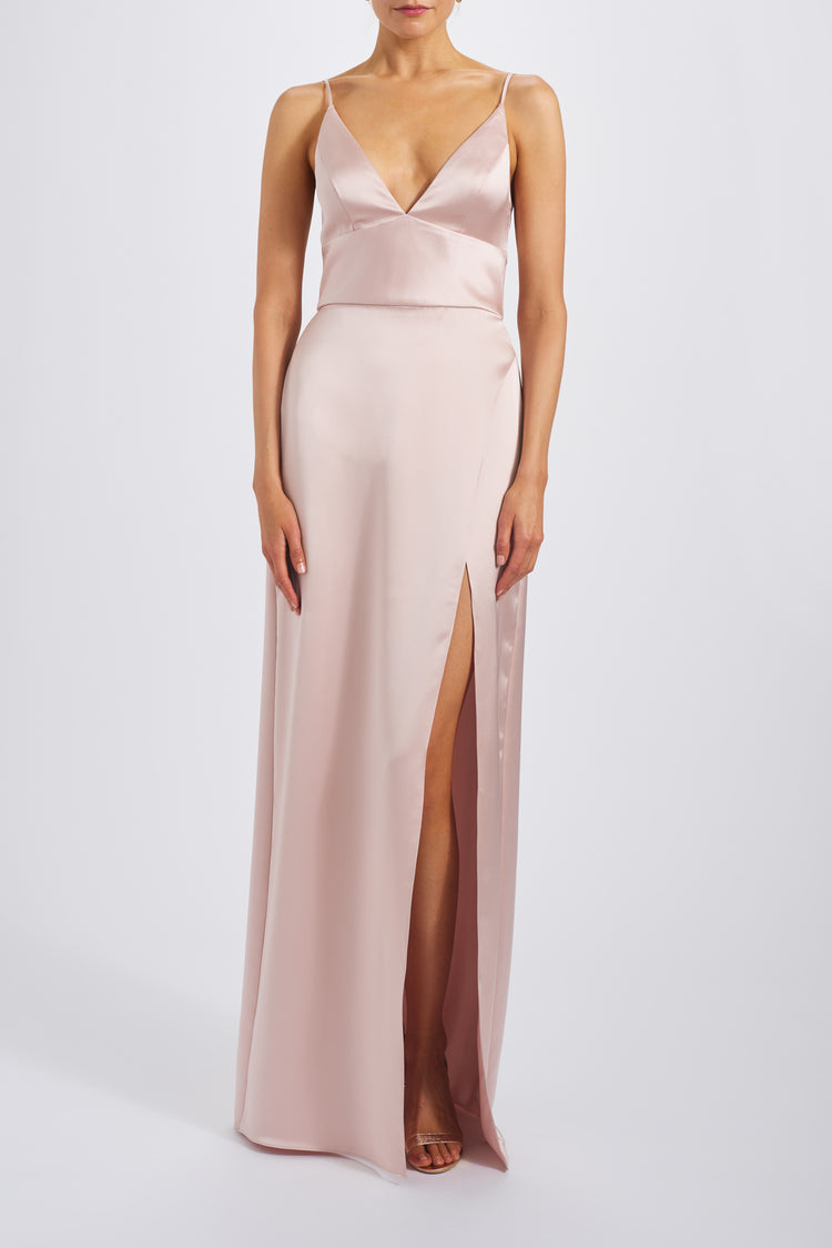 Isley, dress from Collection Bridesmaids by Amsale, Fabric: fluid-satin