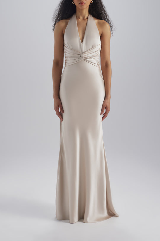 Janis, $360, dress from Collection Bridesmaids by Amsale, Fabric: fluid-satin