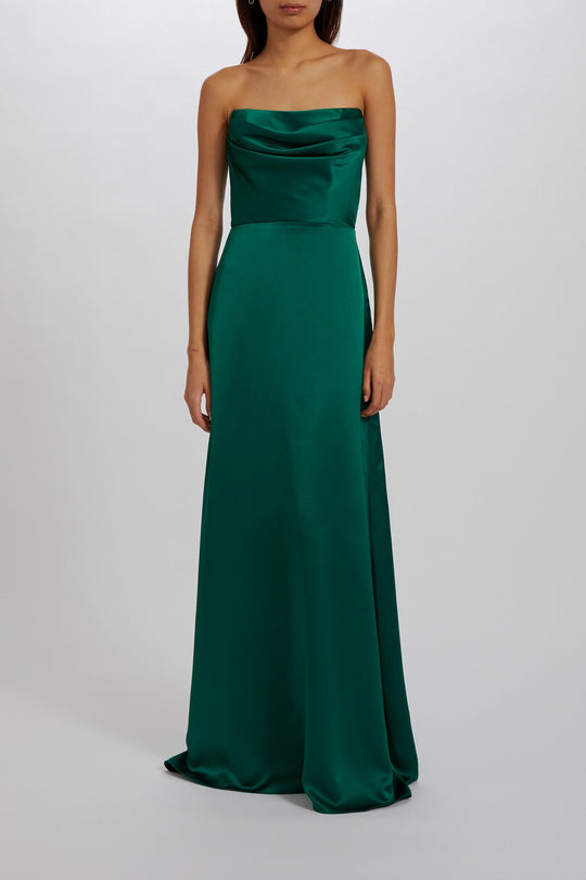Jara - Emerald, $300, dress by color from Collection Bridesmaids by Amsale
