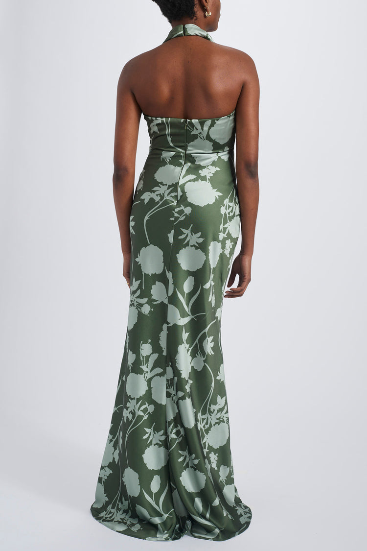 Keegan, dress from Collection Bridesmaids by Amsale, Fabric: print-fluid-satin