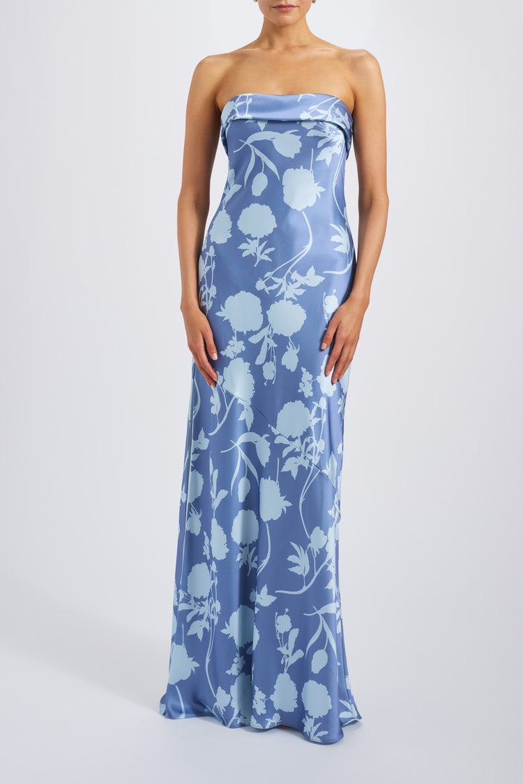 Landry, dress from Collection Bridesmaids by Amsale, Fabric: print-fluid-satin