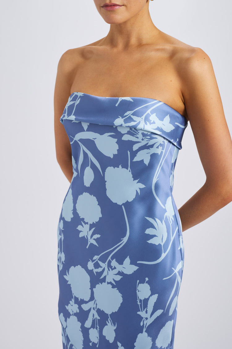 Landry, dress from Collection Bridesmaids by Amsale, Fabric: print-fluid-satin
