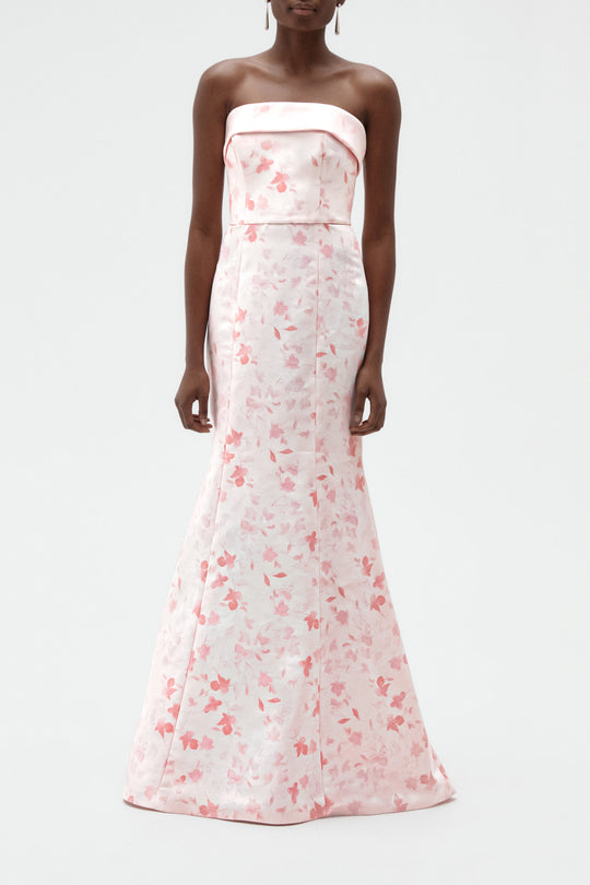 Rowe, $360, dress from Collection Bridesmaids by Amsale, Fabric: faille