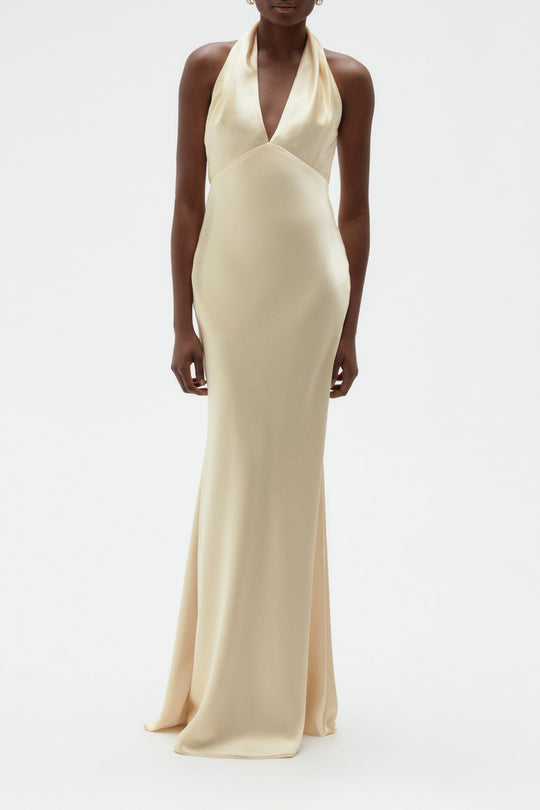 Samile, $300, dress from Collection Bridesmaids by Amsale, Fabric: fluid-satin