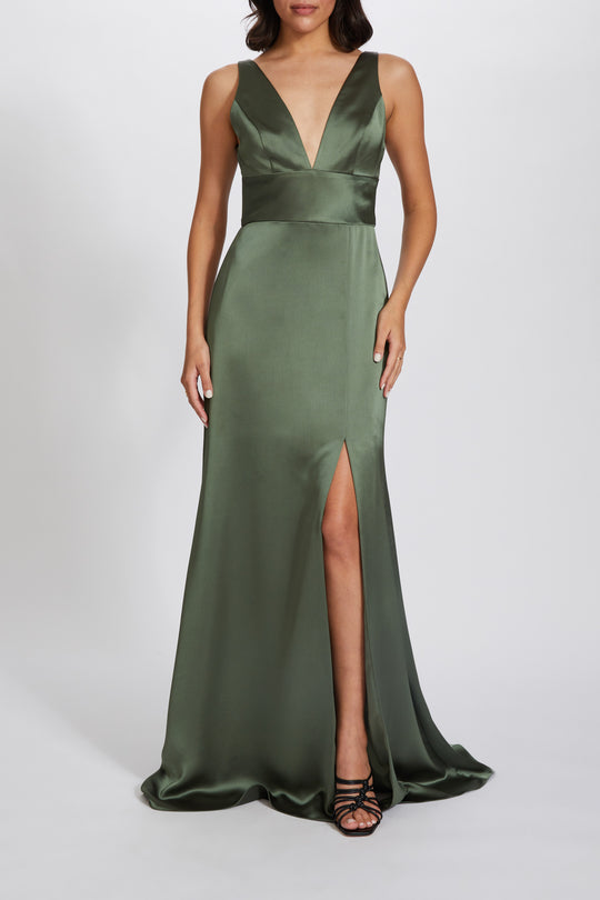 Sariah, $300, dress from Collection Bridesmaids by Amsale, Fabric: fluid-satin