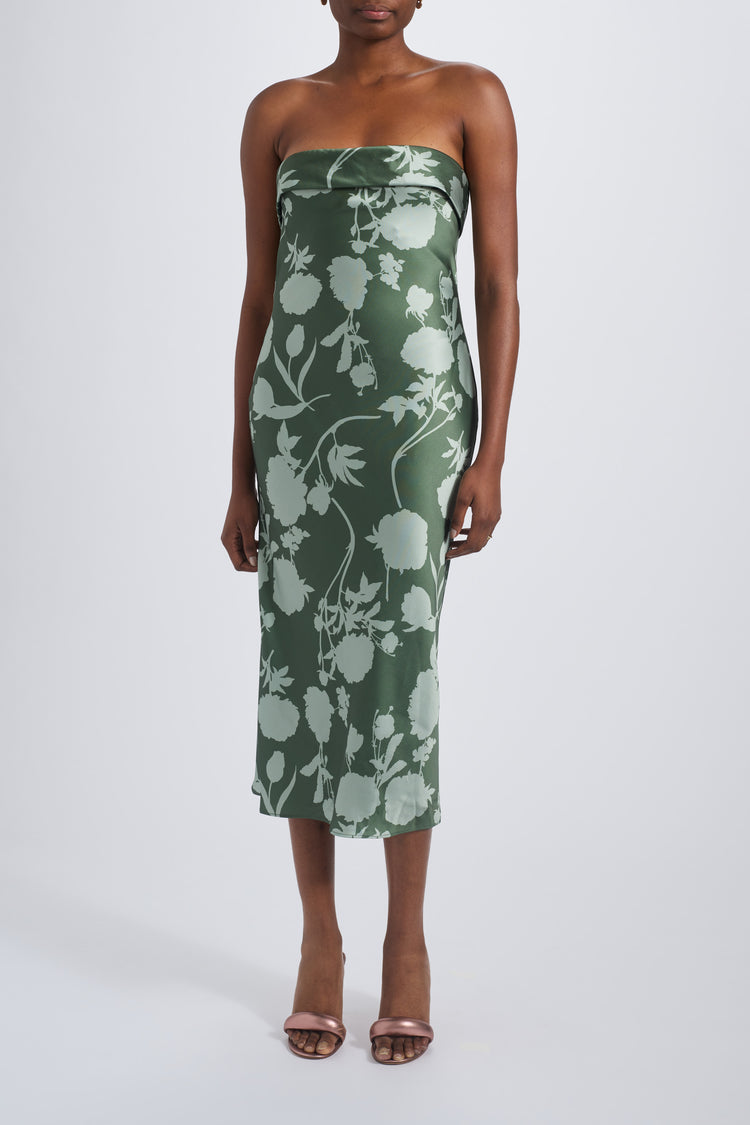 Soraya, dress from Collection Bridesmaids by Amsale, Fabric: print-fluid-satin