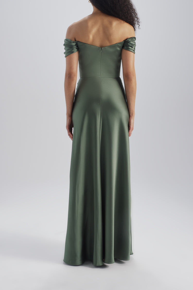 Whit, dress from Collection Bridesmaids by Amsale, Fabric: fluid-satin