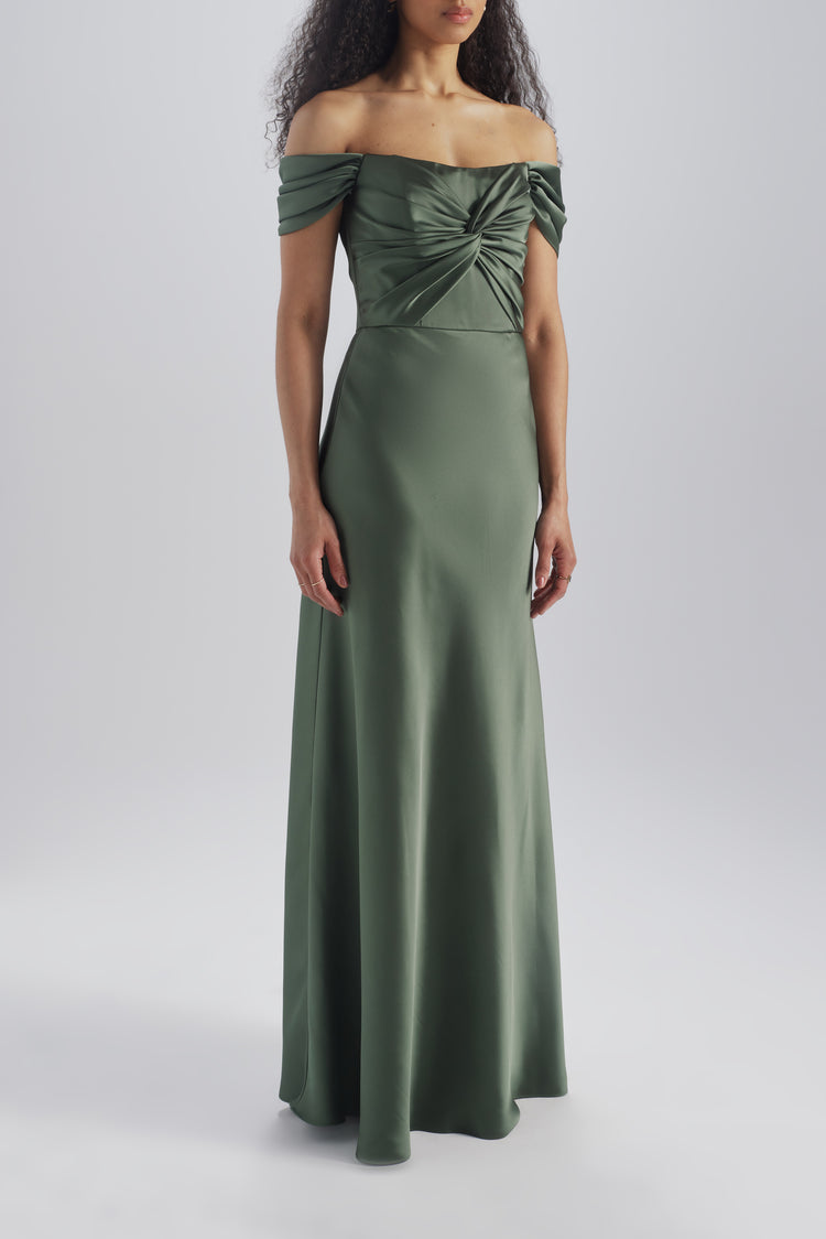 Whit, dress from Collection Bridesmaids by Amsale, Fabric: fluid-satin