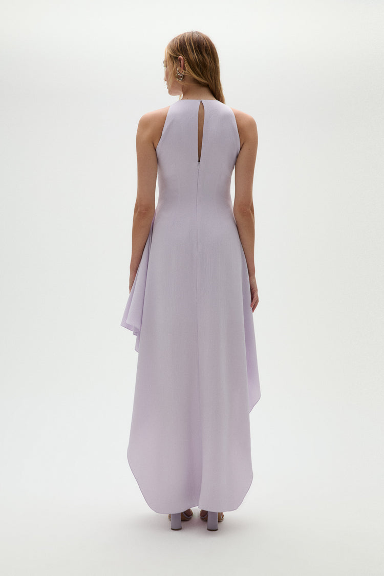 Pebble Crepe Halter Dress, dress from Collection Evening by Amsale, Fabric: crepe