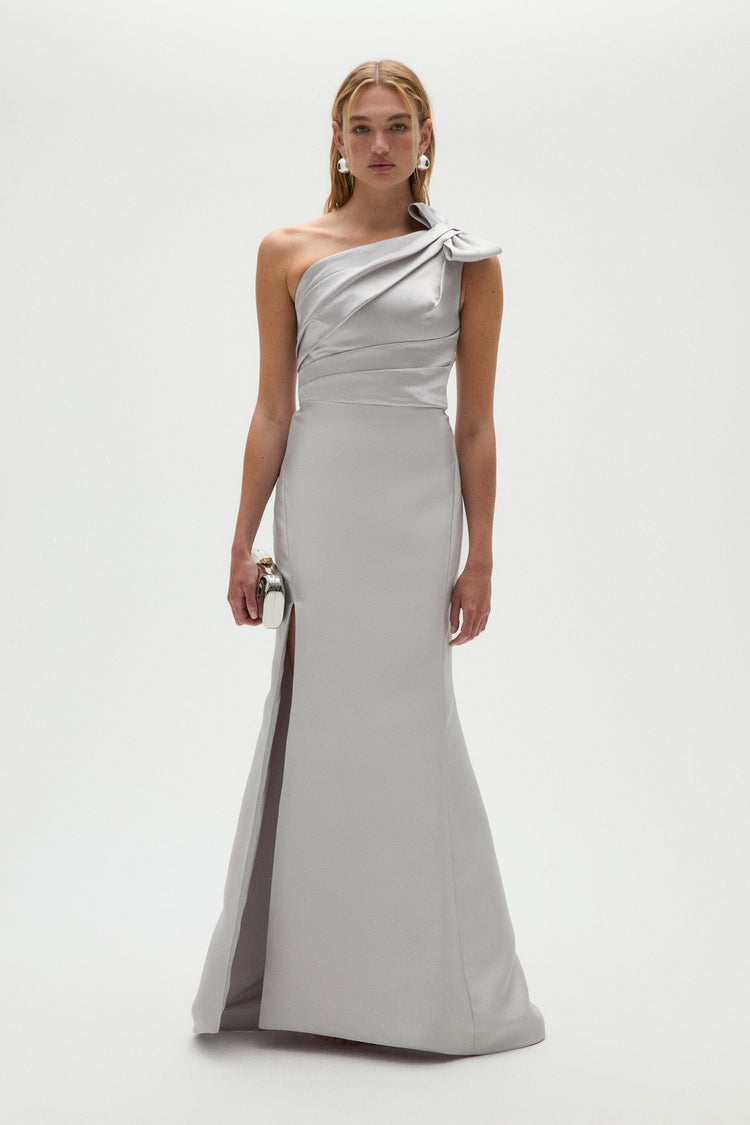 Mikado Draped Bodice Gown, dress from Collection Evening by Amsale, Fabric: mikado