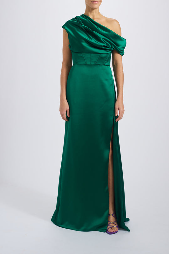 P782S - Emerald, $695, dress by color from Collection Evening by Amsale