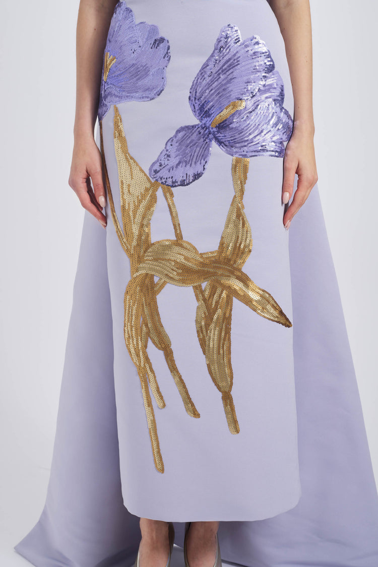 P814A - Lilac, dress by color from Collection Evening by Amsale
