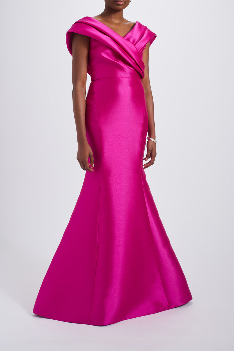 Draped Mikado Gown – Amsale