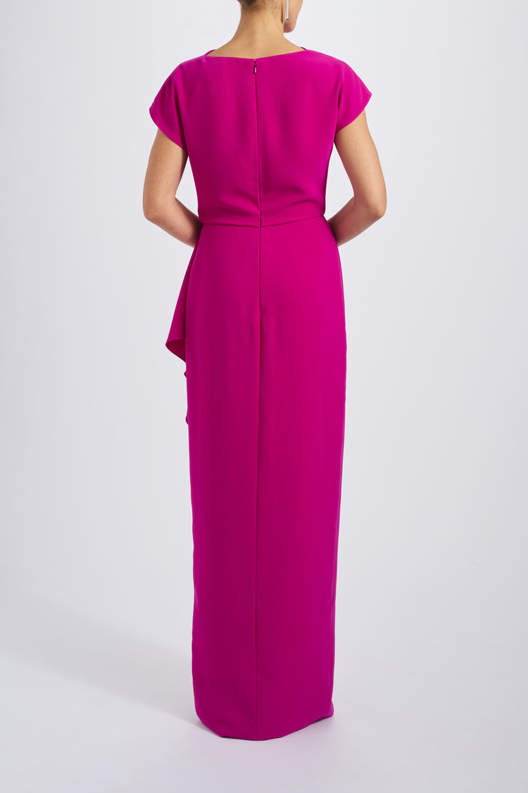 Draped Crepe Gown, dress from Collection Evening by Amsale, Fabric: technical-crepe