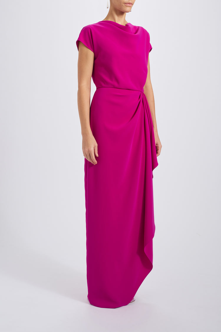 Draped Crepe Gown Amsale Draped Crepe Gown Amsale