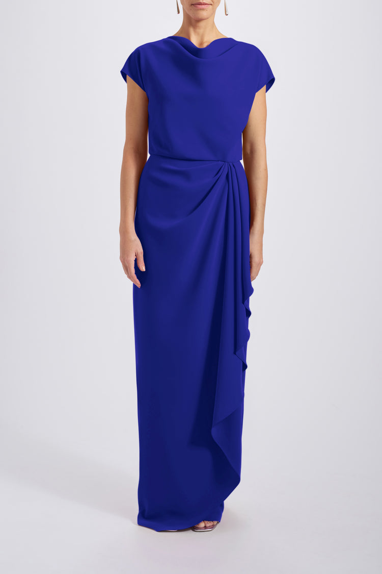 Draped Crepe Gown, dress from Collection Evening by Amsale, Fabric: technical-crepe