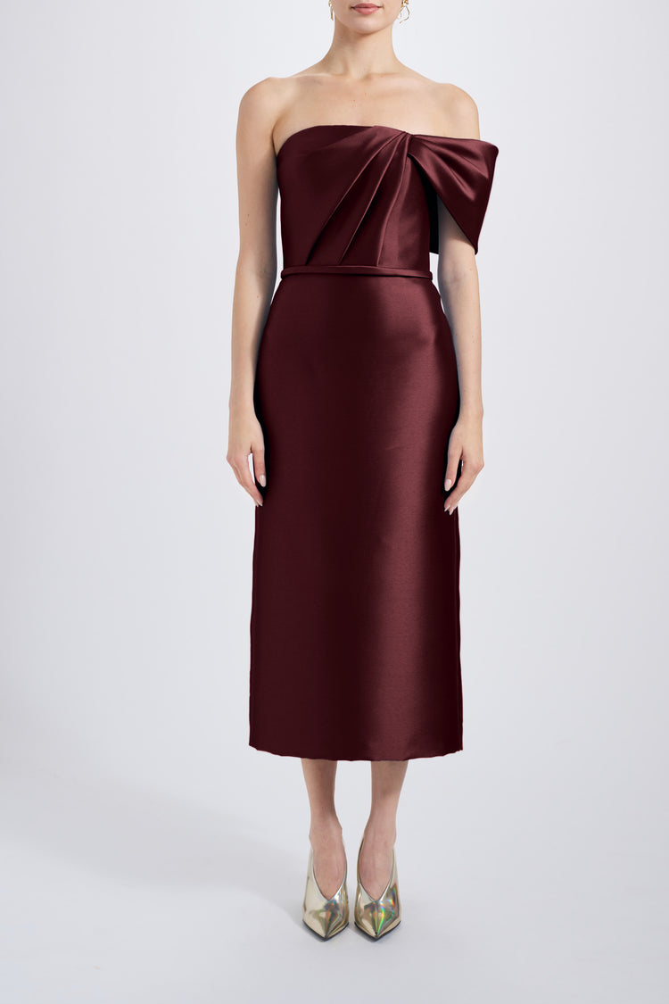 Bow Cocktail Dress, dress from Collection Evening by Amsale, Fabric: mikado