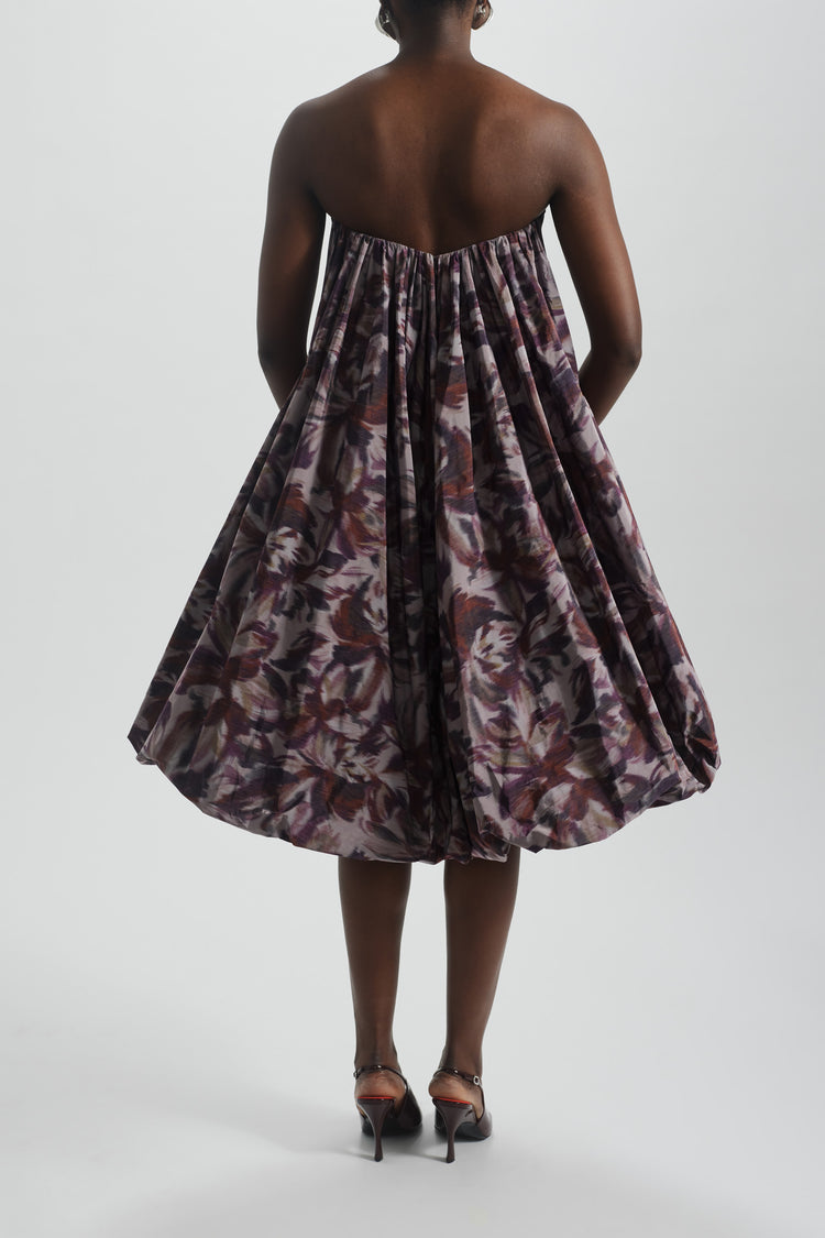 Drop-Waist Bubble Hem Dress | Amsale Drop-Waist Bubble Hem Dress | Amsale