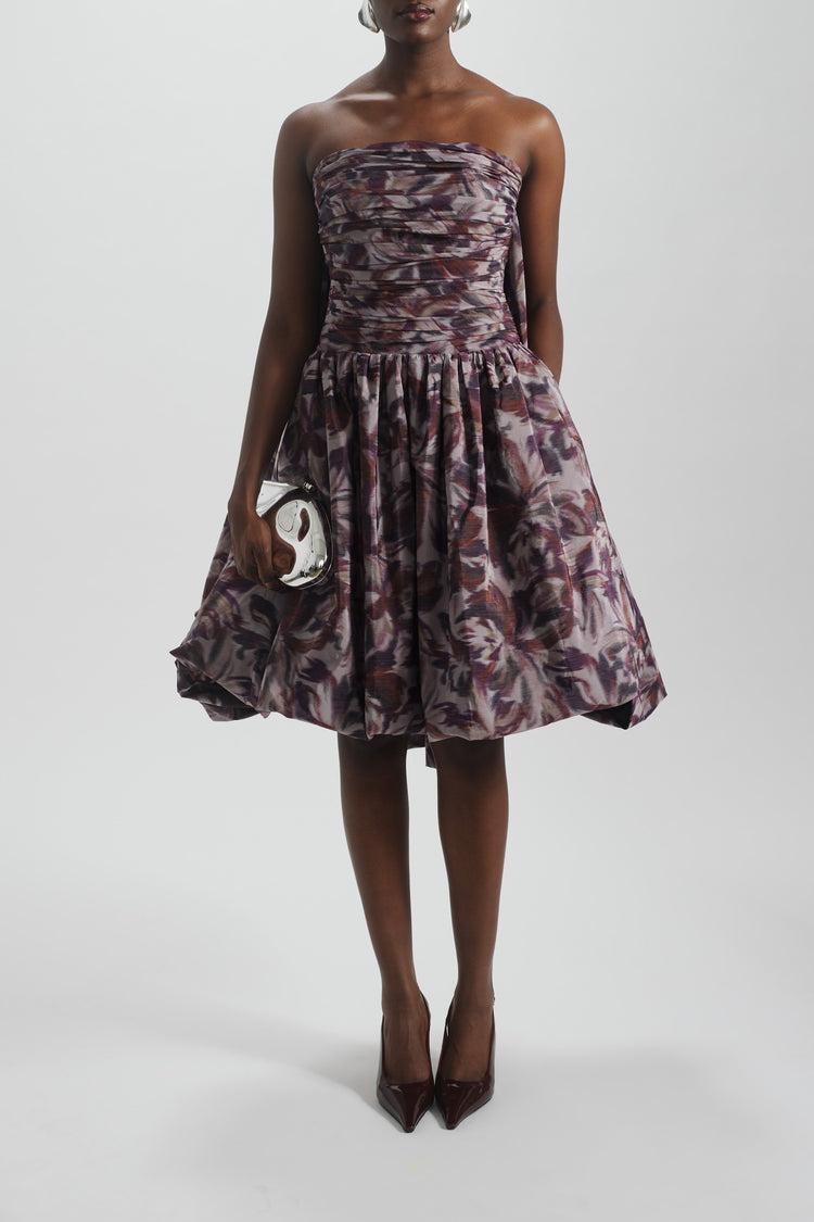 Drop-Waist Bubble Hem Dress | Amsale Drop-Waist Bubble Hem Dress | Amsale