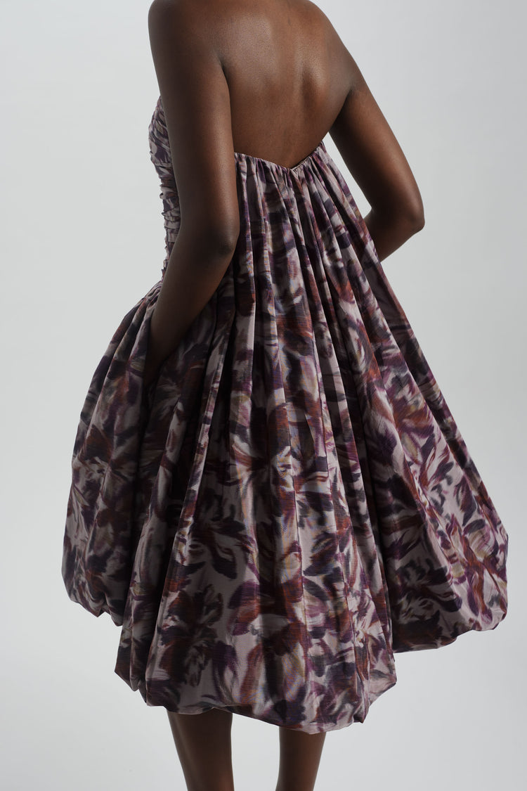 Drop-Waist Bubble Hem Dress | Amsale Drop-Waist Bubble Hem Dress | Amsale