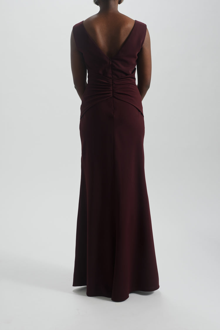 Twist Crepe Dress, dress from Collection Evening by Amsale, Fabric: crepe