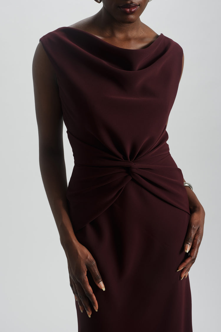 Twist Crepe Dress, dress from Collection Evening by Amsale, Fabric: crepe