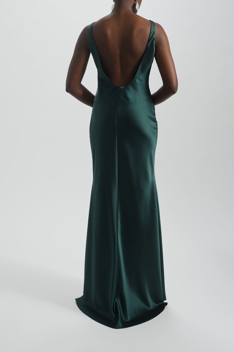 Bias Cut Cowl Neck Dress, dress from Collection Evening by Amsale, Fabric: fluid-satin