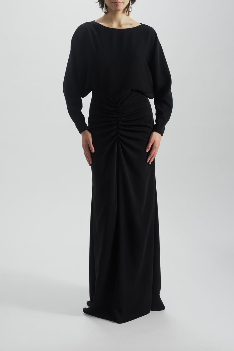 Dolman Sleeve Dress, dress from Collection Evening by Amsale, Fabric: crepe
