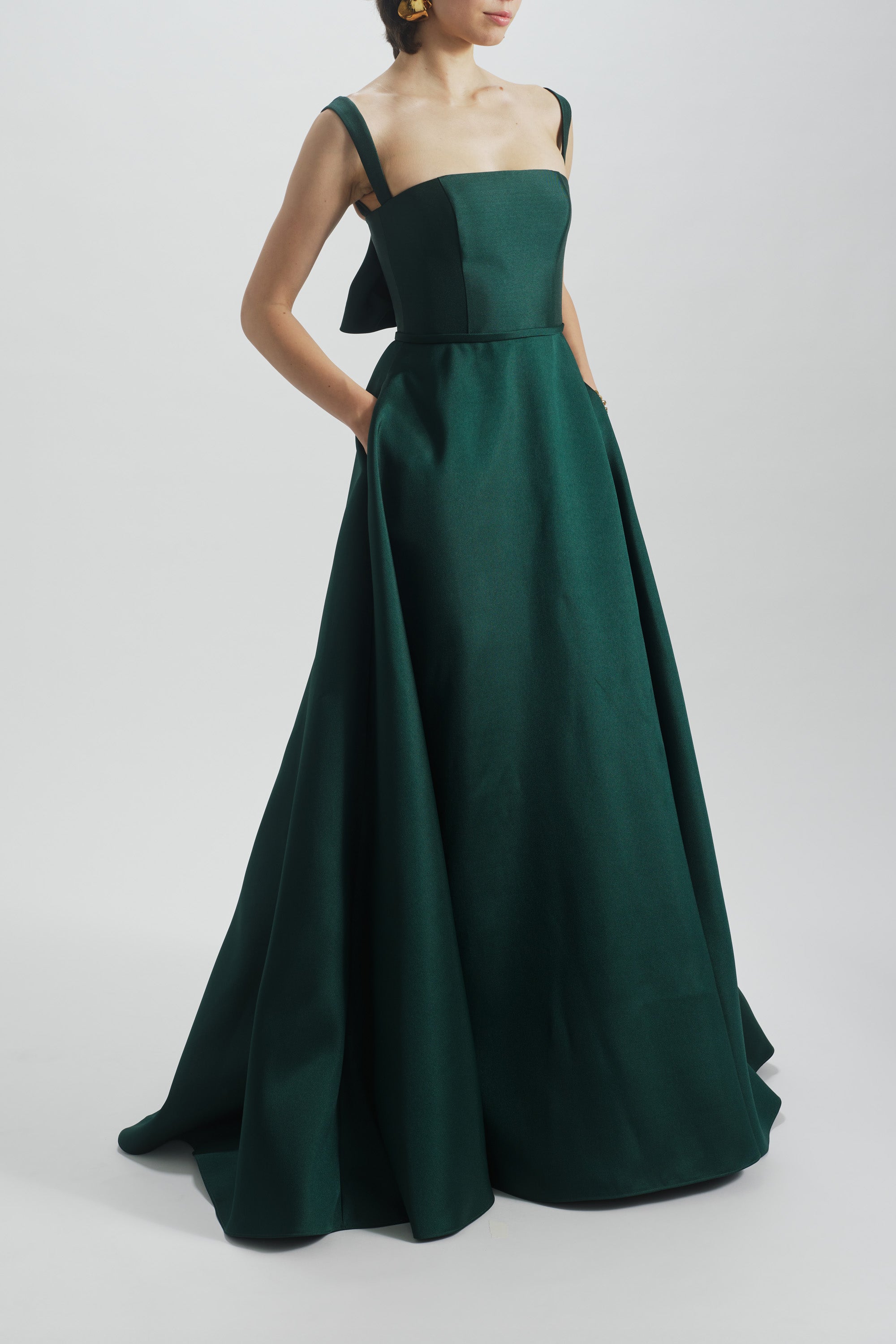 Square Neckline Gown Hunter / 16 | Amsale Square Neckline Gown Hunter / 16 | Amsale