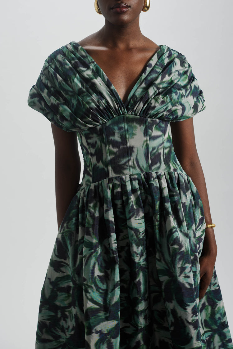 Drop-Waist Corset Dress, dress from Collection Evening by Amsale, Fabric: taffeta