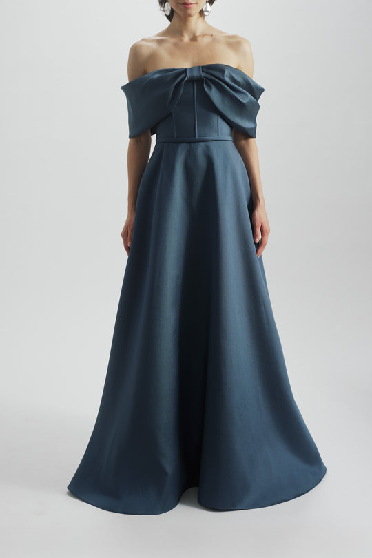 Corset Gown, $995, dress from Collection Evening by Amsale, Fabric: mikado