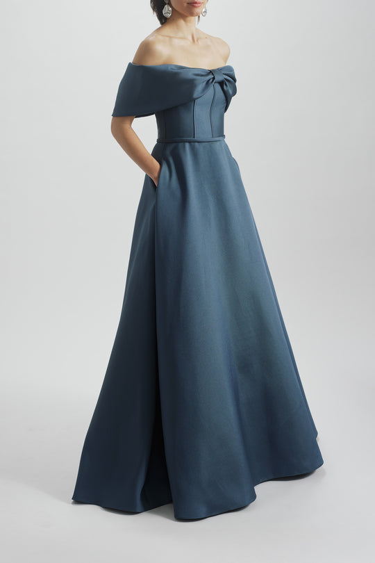 Corset Gown, $995, dress from Collection Evening by Amsale, Fabric: mikado