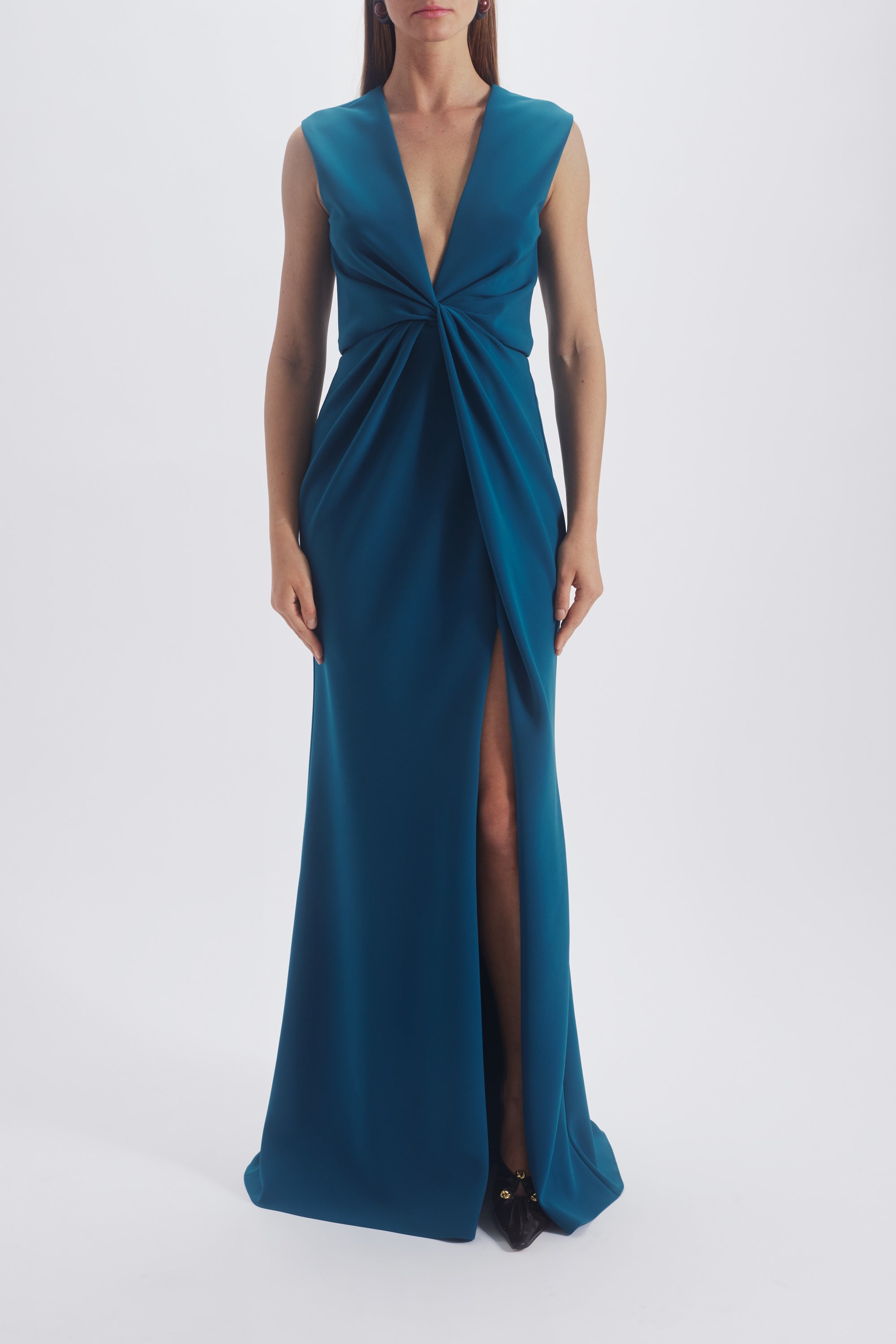 Twisted Drape Gown