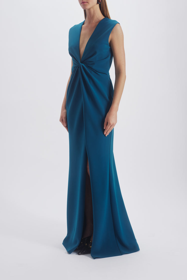 Twisted Drape Gown Amsale Twisted Drape Gown Amsale