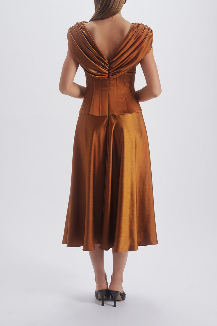 Cowl Corset Dress Amsale Cowl Corset Dress Amsale