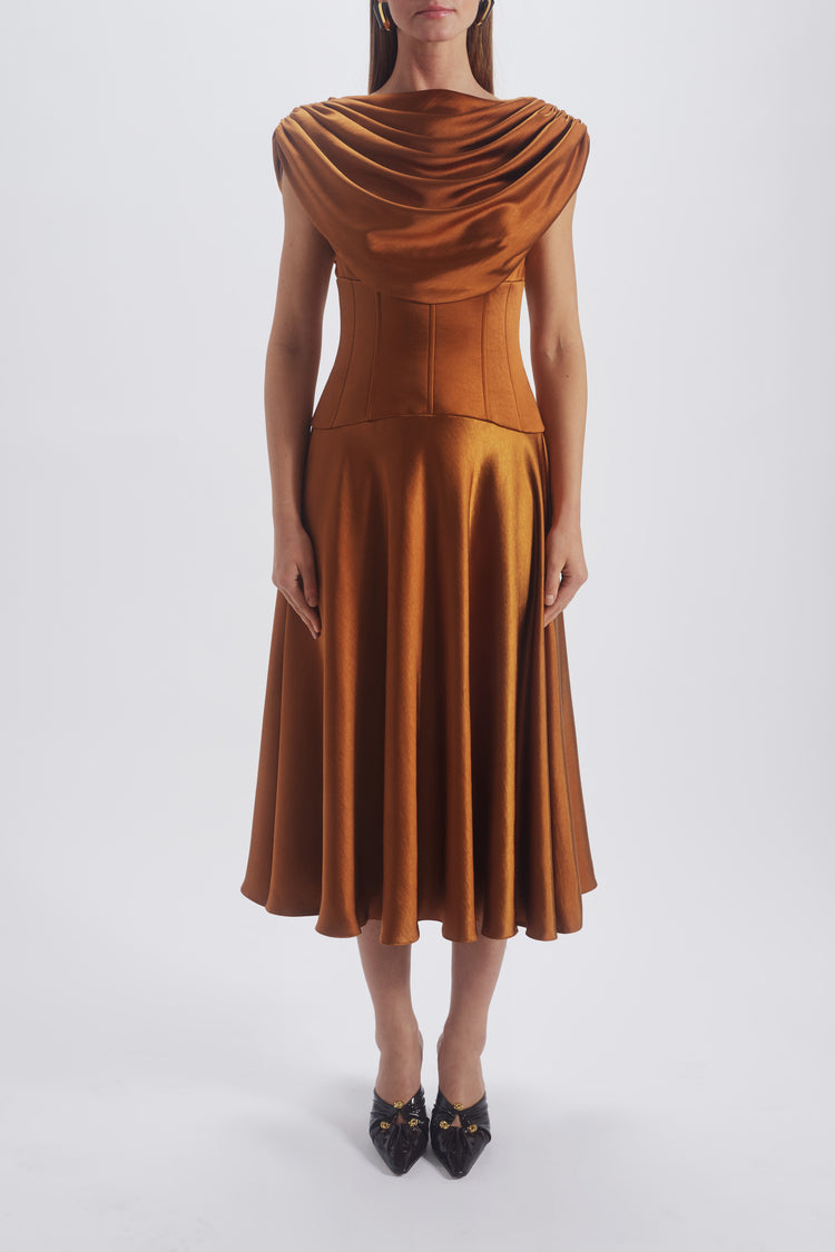 Cowl Corset Dress | Amsale Cowl Corset Dress | Amsale