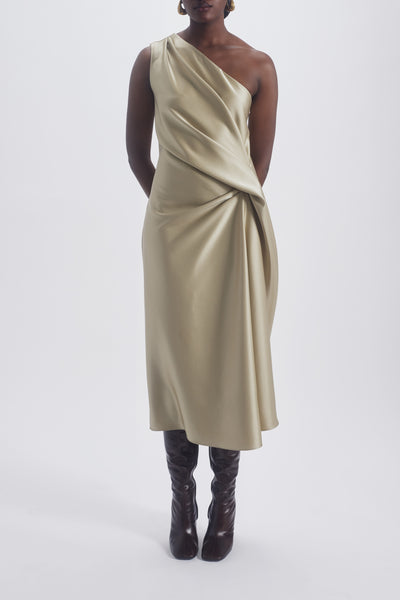 Asymmetric Drape Dress – Amsale