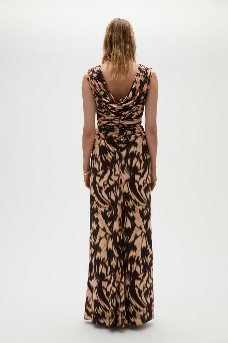 Printed Satin Jersey Dress, dress from Collection Evening by Amsale, Fabric: jersey