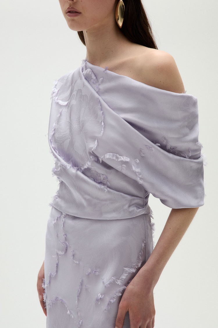 Jacquard Slouch Dress, dress from Collection Evening by Amsale, Fabric: jacquard